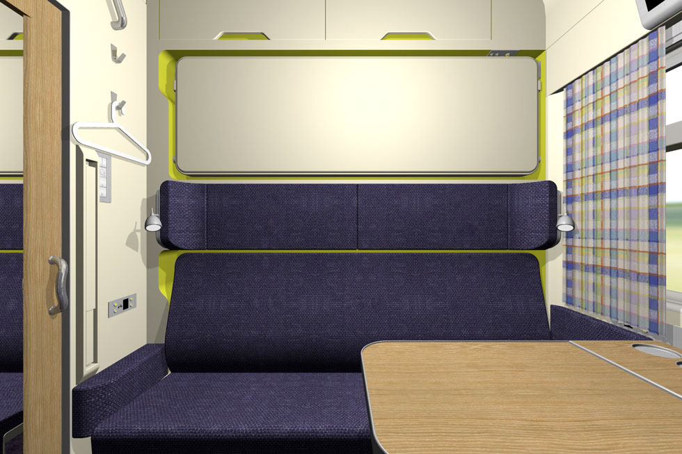 4seats train compartment for Sloplast Ippiart Studio